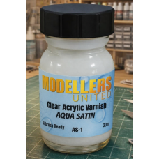 Modellers United Clear Acrylic Varnish Aqua Satin 30ml