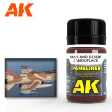 AK2073 Paneliner For Sand & Desert Camouflage 35ml