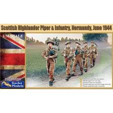 GECKO 1/35 Scottish Highlander Piper & Infantry Normandy,June 1944 35GM006