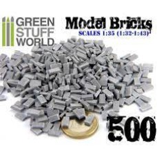 Greenstuff Model Bricks - Grey x500