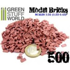 Greenstuff Model Bricks - Red x500