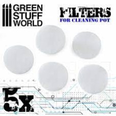 Greenstuff Airbrush Cleaning Pot Filters x5