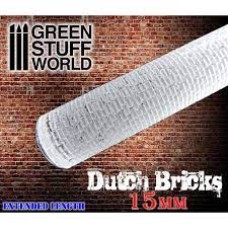 Greenstuff Rolling Pin  Dutch Bricks 15mm