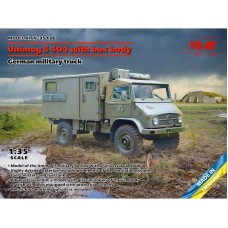 ICM 1/35 UNIMOG S 404 BOX BODY GERMAN MILITARY TRUCK 35136