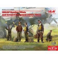 ICM 1/48 USAAF Bomber Pilots & Ground Peronnel (1944-1945)