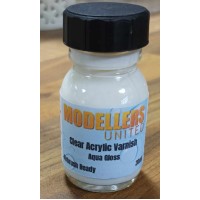 Modellers United Clear Acrylic Varnish Aqua Gloss 30ml