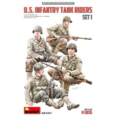Miniart 1/35 U.S. Infantry Tank Riders. Set 1 35407
