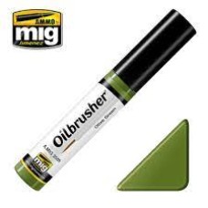 Ammo Mig Olive Green Oilbrusher MIG 3505