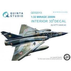 Quinta QD32013 1/32 Mirage 2000N 3d-Printed  Interior Decal