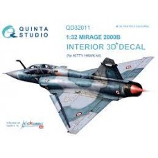 Quinta QD32011 1/32 Mirage 2000B 3d-Printed  Interior Decal