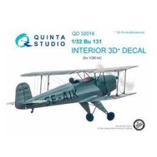 Quinta QD32016 1/32 Bu 131 3d-Printed  Interior Decal
