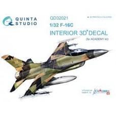 Quinta QD32021 1/32 F-16C 3d-Printed  Interior Decal