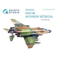 Quinta QD32035 1/32 F-4C 3d-Printed  Interior Decal