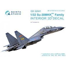 Quinta QD32041 1/32 Su-30MKK* Family 3d-Printed  Interior Decal