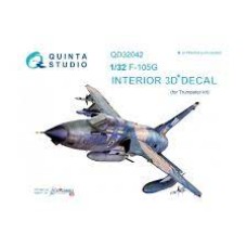 Quinta QD32042 1/32 F-105G 3d-Printed  Interior Decal