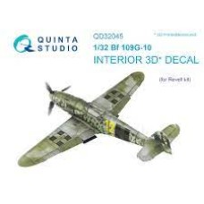 Quinta QD32045 1/32 Bf 109G-10 3d-Printed  Interior Decal