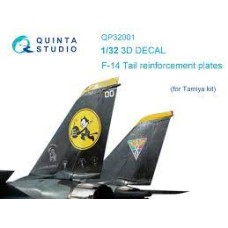 Quinta QP32001 1/32 F-14 Tail Reinforcement Plates 3d-Printed 