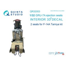 Quinta QR32003 1/32 GRU-7A Ejection Seats  3d-Printed  Interior Decal