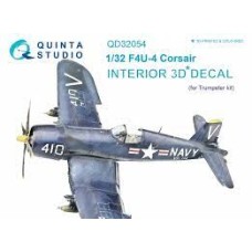 Quinta QD32054 1/32 F4U-4 Corsair 3d-Printed  Interior Decal