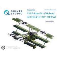 Quinta QD32050 1/32 Fokker Dr.1 ( Triplane ) 3d-Printed  Interior Decal