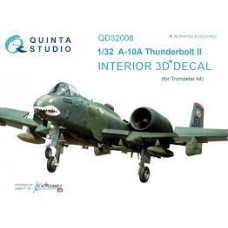 Quinta QD32008 1/32 A-10A Thunderbolt II 3d-Printed  Interior Decal