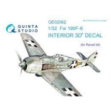 Quinta QD32062 1/32 Fw 190F-8 3d-Printed  Interior Decal