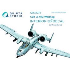 Quinta QD32073 1/32 A-10c Warthog 3d-Printed  Interior Decal