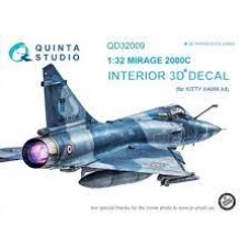 Quinta QD32009 1/32 Mirage 2000C 3d-Printed  Interior Decal