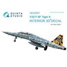 Quinta QD32081 1/32 F-5F Tiger II 3d-Printed  Interior Decal