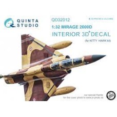 Quinta QD32012 1/32 Mirage 2000D 3d-Printed  Interior Decal