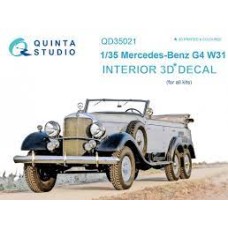 Quinta QD35021 1/35 Mercedes Benz G4 W31 3d-Printed  Interior Decal