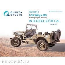 Quinta QD35018 1/35 Willys MB 3d-Printed  Interior Decal