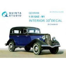 Quinta QD35006 1/35 GAZ-M1 3d-Printed  Interior Decal
