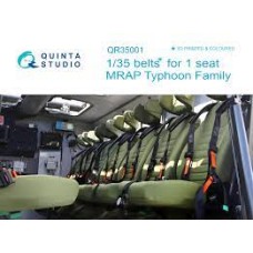 Quinta QR35001 1/35 Belts* For 1 Seat MRAP Typhoon Family 3d-Printed  Interior Decal