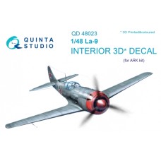 Quinta QD48023 1/48 La-9 3d-Printed  Interior Decal
