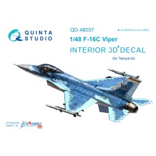 Quinta QD48037 1/48 F-16C Viper 3d-Printed  Interior Decal
