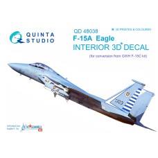 Quinta QD48038 1/48 F-15A Eagle 3d-Printed  Interior Decal
