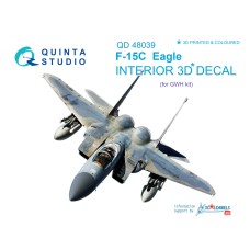 Quinta QD48039 1/48 F-15C Eagle 3d-Printed  Interior Decal