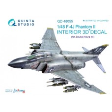 Quinta QD48055 1/48 F-4J Phantom II 3d-Printed  Interior Decal