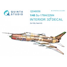 Quinta QD48056 1/48 Su-17M4/22M4 3d-Printed  Interior Decal