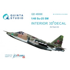 Quinta QD48068 1/48 Su-25 SM 3d-Printed  Interior Decal