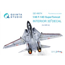 Quinta QD48074 1/48 F-14D Super Tomcat 3d-Printed  Interior Decal