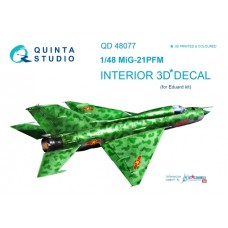 Quinta QD48077 1/48 Mig-21PFM 3d-Printed  Interior Decal