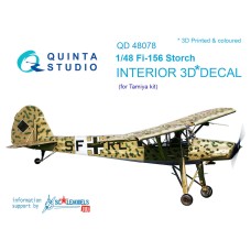 Quinta QD48078 1/48 Fi-156 Storch 3d-Printed  Interior Decal