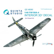 Quinta QD48080 1/48 FW 190 A-4 3d-Printed  Interior Decal