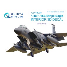 Quinta QD48090 1/48 F-15E Strike Eagle 3d-Printed  Interior Decal