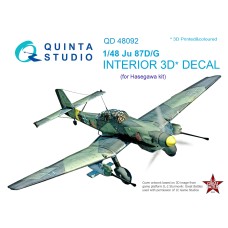 Quinta QD48092 1/48 Ju 87 D/G 3d-Printed  Interior Decal