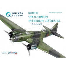 Quinta QD48100 1/48 IL-4 (DB-3F) 3d-Printed  Interior Decal