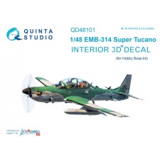 Quinta QD48101 1/48 EMB-314 Super Tucano 3d-Printed  Interior Decal