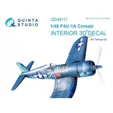Quinta QD48111 1/48 F4U-1A Corsair 3d-Printed  Interior Decal